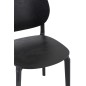 Sedia in plastica nera 53x40x82 cm Sedia in plastica nera 53x40x82 cm