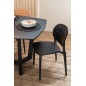 Chaise en plastique noir 53x40x82 cm Chaise en plastique noir 53x40x82 cm