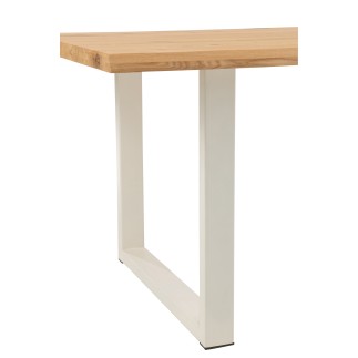 Patas de mesa de metal blanco 86x10x13 cm