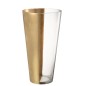 Vaso in vetro oro 19*19*35 cm Vaso in vetro oro 19*19*35 cm