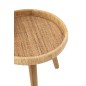 Mesas auxiliares Lurne de junco natural 60x60x56.5 cm Mesas auxiliares Lurne de junco natural 60x60x56.5 cm