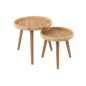Mesas auxiliares Lurne de junco natural 60x60x56.5 cm Mesas auxiliares Lurne de junco natural 60x60x56.5 cm