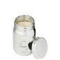 Bougie parfumée bocal verre argenté 69H Bougie parfumée bocal verre argenté 69H