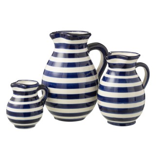 Caraffa in ceramica blu navy 20x20x26 cm