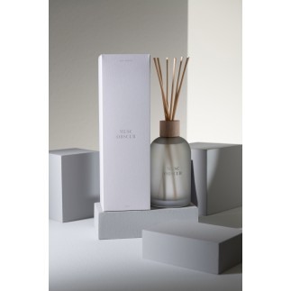 Diffuseur d’accords essentiels 250ml en verre 7.5x7.5x27.5 cm