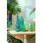 Vase en verre vert émeraude 27x27x72 cm Vase en verre vert émeraude 27x27x72 cm