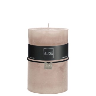 Bougie cylindrique 120H gris 10x10x15 cm