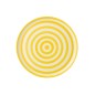 Assiette plate en céramique jaune 34x34x2.5 cm Assiette plate en céramique jaune 34x34x2.5 cm