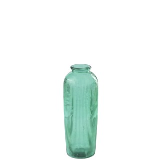 Vase en verre vert émeraude 27x27x72 cm