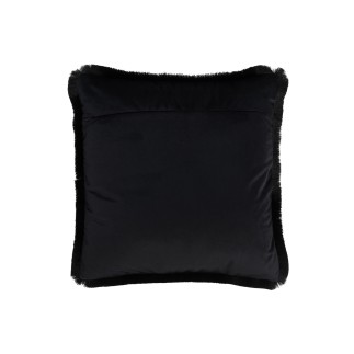 Cuscino quadrato in poliestere nero 42x42cm