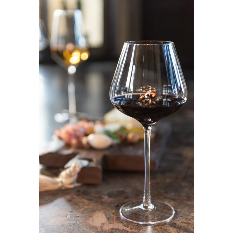 Verre à vin en cristal transparent H24.5cm Verre à vin en cristal transparent H24.5cm