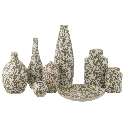 Jarrón de porcelana multicolor 16.5*16.5*53 cm