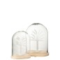 Palmera en vidrio transparente 22x16x26 cm Palmera en vidrio transparente 22x16x26 cm