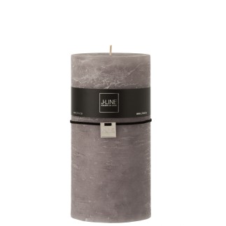 Candela cilindrica grigia scuro L10*l10*H20cm