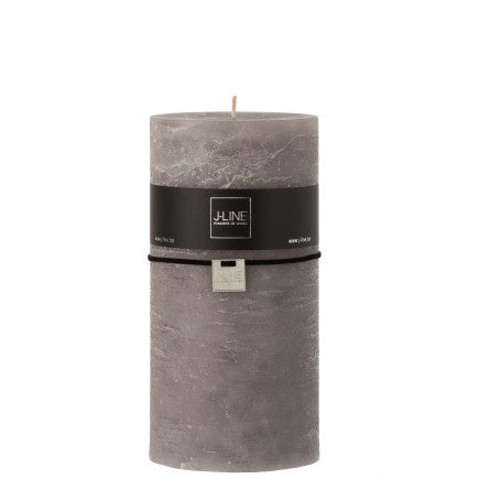 Candela cilindrica grigia scuro L10*l10*H20cm