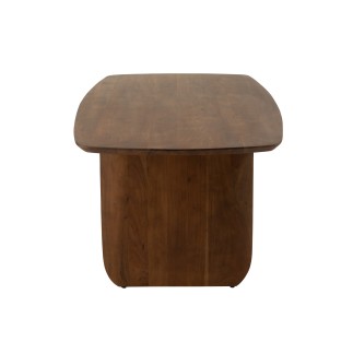 Tavolo da pranzo in legno di acacia marrone 190x100x76,2 cm