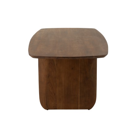 Table à manger en bois d'acacia marron 190x100x76.2 cm