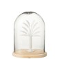 Palmera en vidrio transparente 22x16x26 cm Palmera en vidrio transparente 22x16x26 cm
