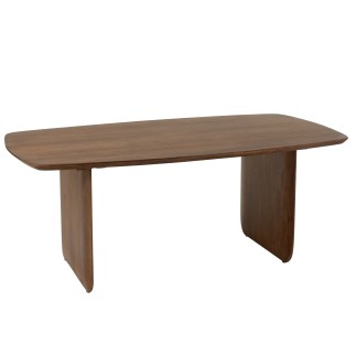 Mesa de jantar em madeira de acácia castanha 190x100x76,2 cm