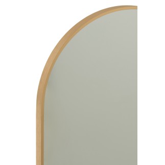 Espelho oval de vidro dourado, 50 x 100 cm