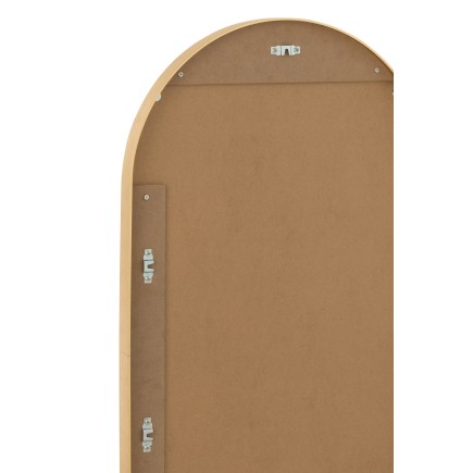 Espelho oval de vidro dourado, 50 x 100 cm