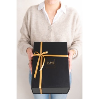 Coffret cadeau en Papier Noir 28x20x12cm