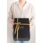 Coffret cadeau en Papier Noir 28x20x12cm Coffret cadeau en Papier Noir 28x20x12cm