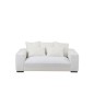 Canapé 2 places en tissu blanc 220x105x70cm Canapé 2 places en tissu blanc 220x105x70cm