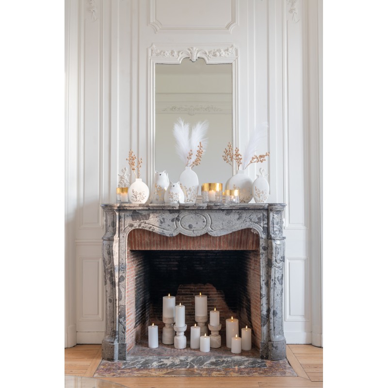 rama de plumero de plástico blanco 18x6x135 cm rama de plumero de plástico blanco 18x6x135 cm