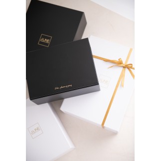 Coffret cadeau en Papier Noir 28x20x12cm