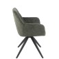 Sedia in metallo verde 58x56,5x85 cm