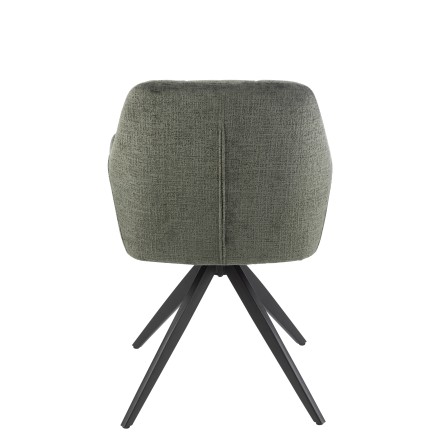 Sedia in metallo verde 58x56,5x85 cm