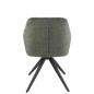 Sedia in metallo verde 58x56,5x85 cm