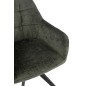 Sedia in metallo verde 58x56,5x85 cm