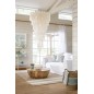 Canapé 2 places en tissu blanc 220x105x70cm Canapé 2 places en tissu blanc 220x105x70cm