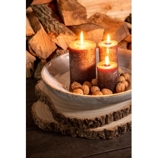 Tronco de madera de paulownia natural 40 x 34,5 x 3 cm