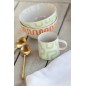 Bol de porcelana verde de 16x16x8 cm Bol de porcelana verde de 16x16x8 cm