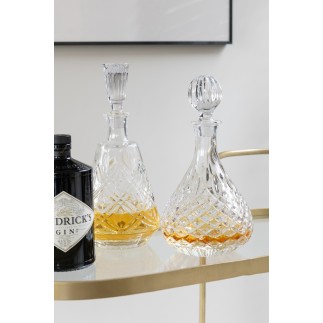 Carafe avec bouchon boule en verre transparent 15x15x28 cm