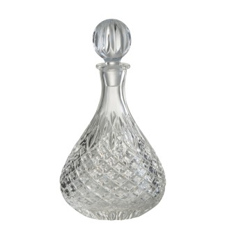 Caraffa con tappo a sfera in vetro trasparente 15x15x28 cm