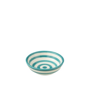 Coupelle en céramique bleu mer 14x14x6 cm