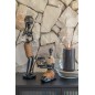 Bougie cylindrique marron et noire L7xl7xH15cm Bougie cylindrique marron et noire L7xl7xH15cm