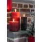 Bougie cylindrique marron et noire L7xl7xH15cm Bougie cylindrique marron et noire L7xl7xH15cm