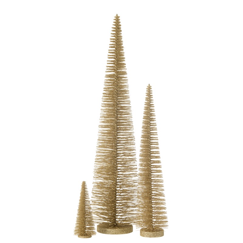Árbol de Navidad artificial de plástico dorado 15*15*61 cm Árbol de Navidad artificial de plástico dorado 15*15*61 cm