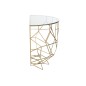 Consola semicircular de metal dorado 90*46*76 cm Consola semicircular de metal dorado 90*46*76 cm