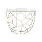 Consola semicircular de metal dorado 90*46*76 cm Consola semicircular de metal dorado 90*46*76 cm