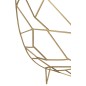 Consola semicircular de metal dorado 90*46*76 cm Consola semicircular de metal dorado 90*46*76 cm