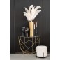 Consola semicircular de metal dorado 90*46*76 cm Consola semicircular de metal dorado 90*46*76 cm