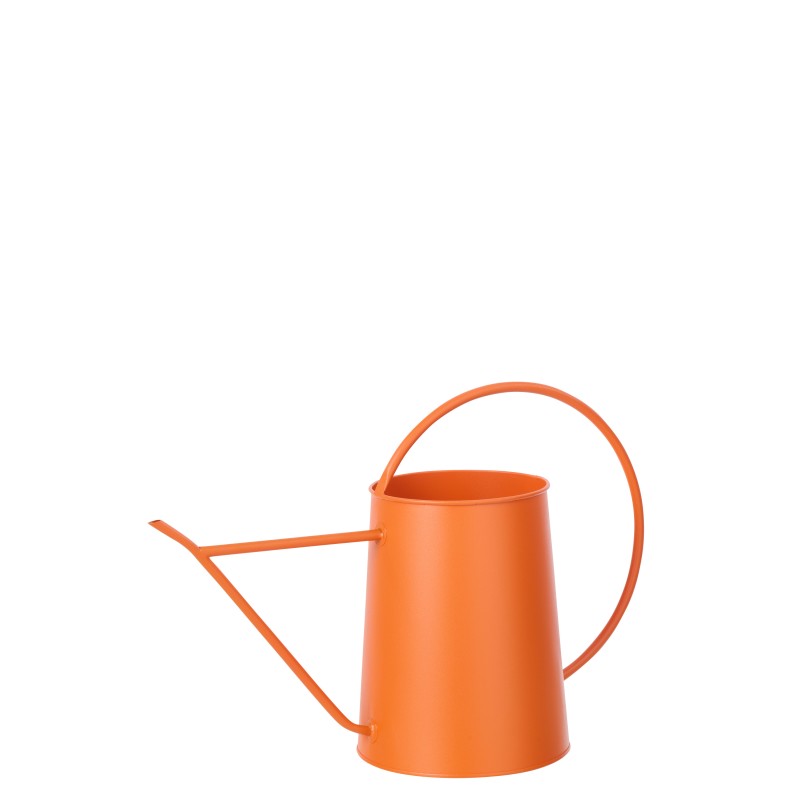 Arrosoir déco en métal orange 51x20x34 cm