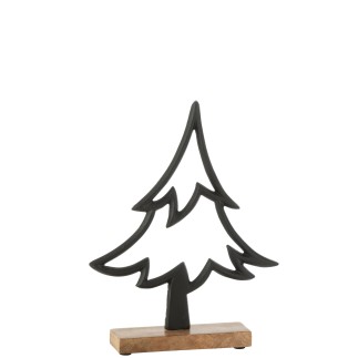 Albero decorativo in alluminio nero 22x5x27 cm