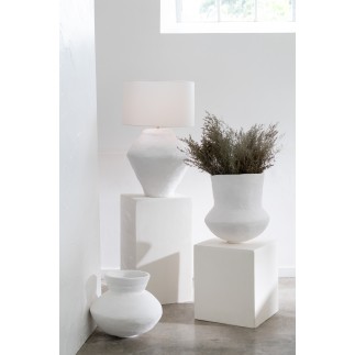 Ramillete seco de lamsoor en madera verde de 20x20x85 cm